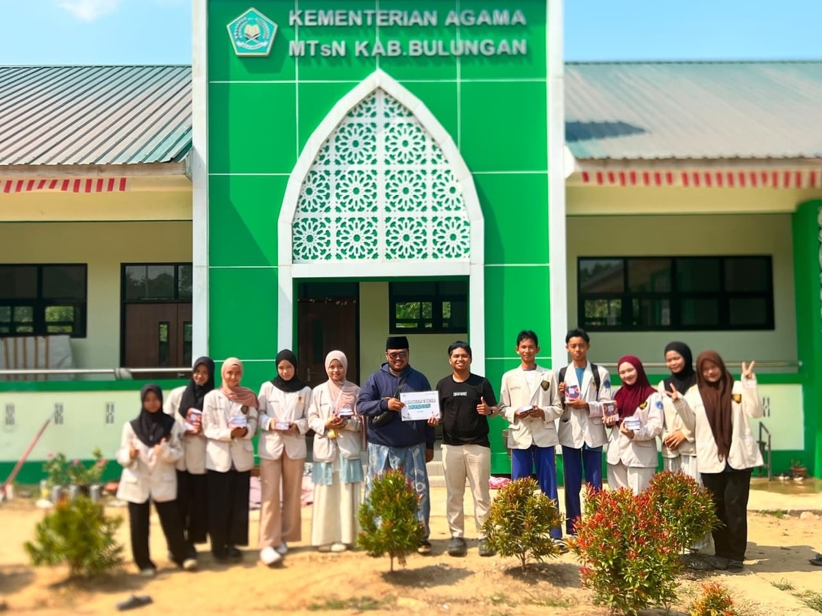 Penyaluran hari ketiga ke MTSN Kabupaten Bulungan Kampus 2 Desa Salimbatu