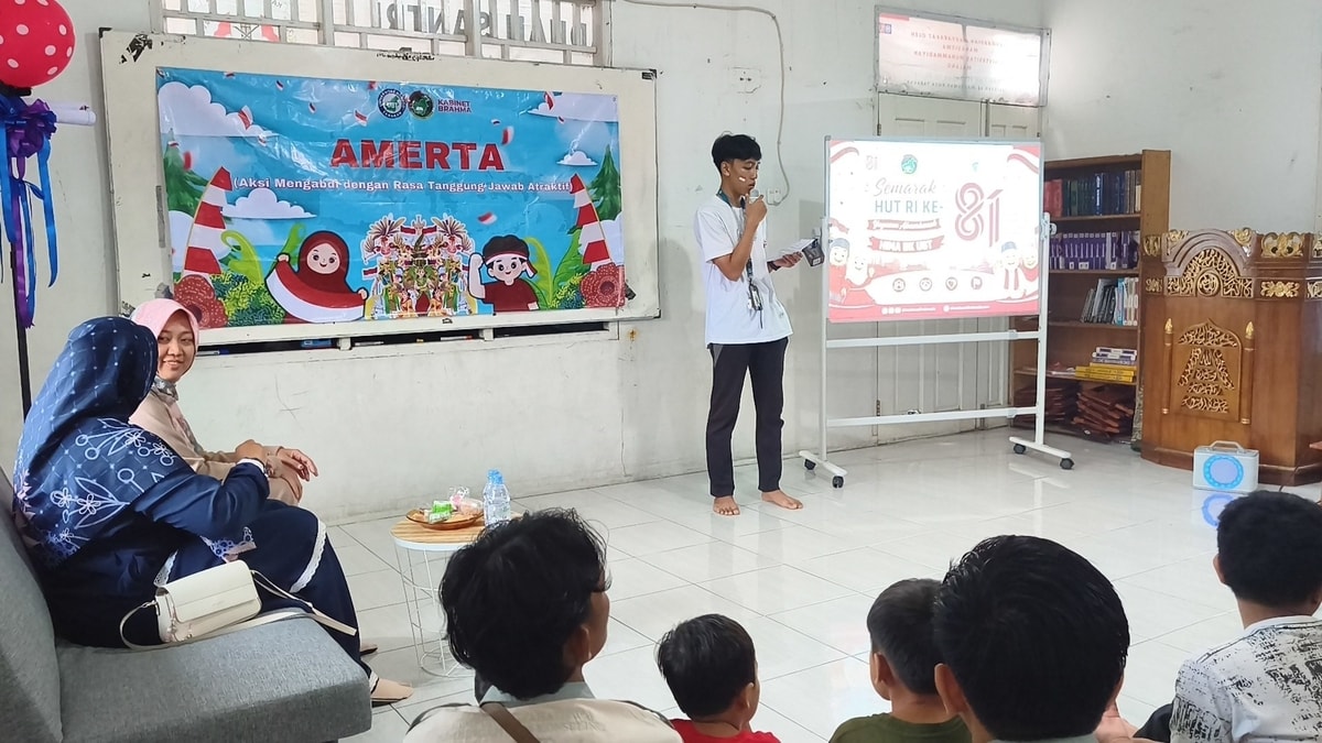 Sambutan dari perwakilan Yayasan Almarhamah : Fayyaasy Muabrok
