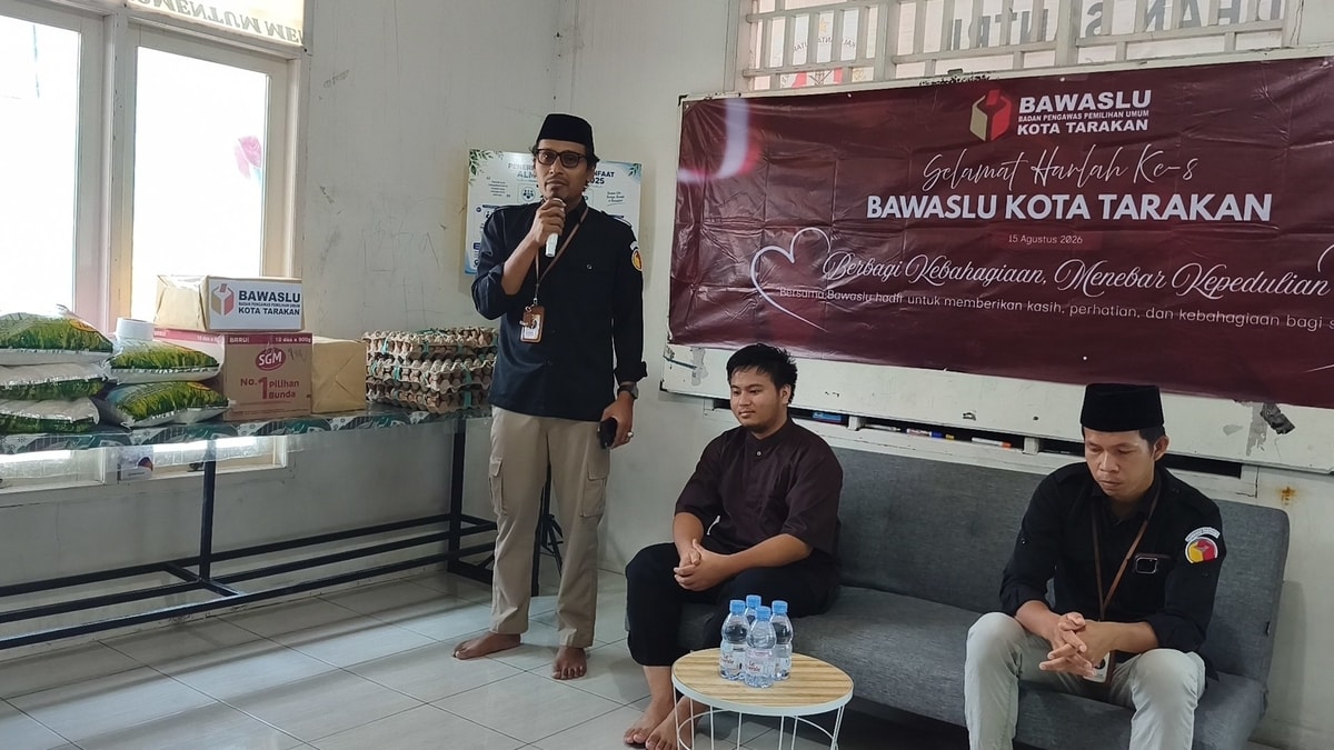 Sambutan Ketua Bawaslu Kota Tarakan, Bapak Riswanto, S.Pd.I.