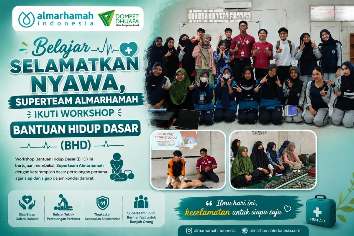 Belajar Selamatkan Nyawa, Superteam Almarhamah Ikuti Workshop Bantuan Hidup Dasar