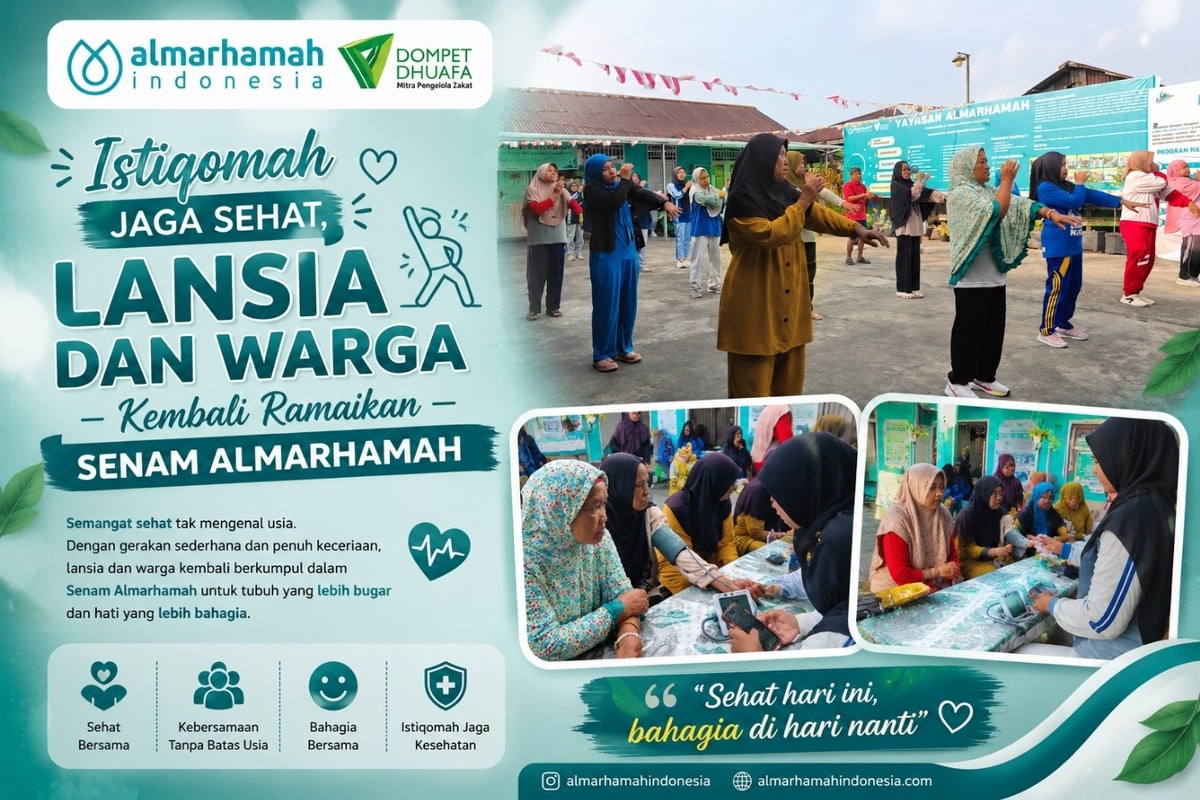 Istiqomah Jaga Sehat, Lansia dan Warga Kembali Ramaikan Senam Almarhamah