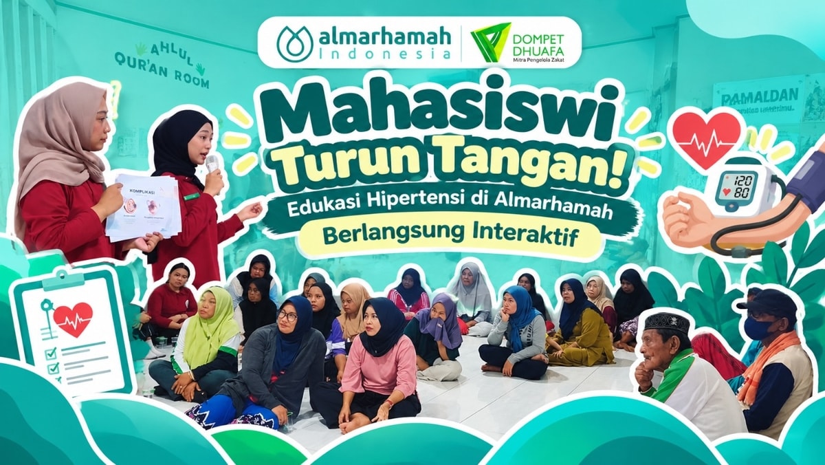 Mahasiswi Turun Tangan! Edukasi Hipertensi di Almarhamah Berlangsung Interaktif