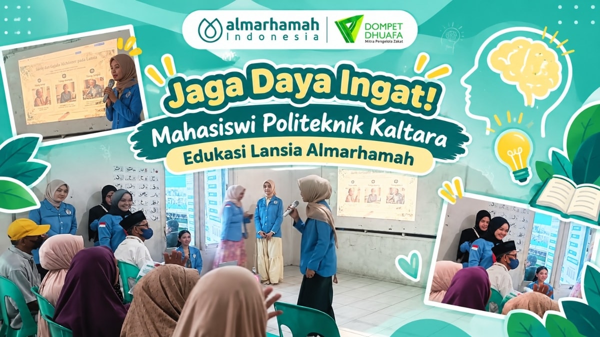 Jaga Daya Ingat! Mahasiswi Politeknik Kaltara Edukasi Lansia Almarhamah