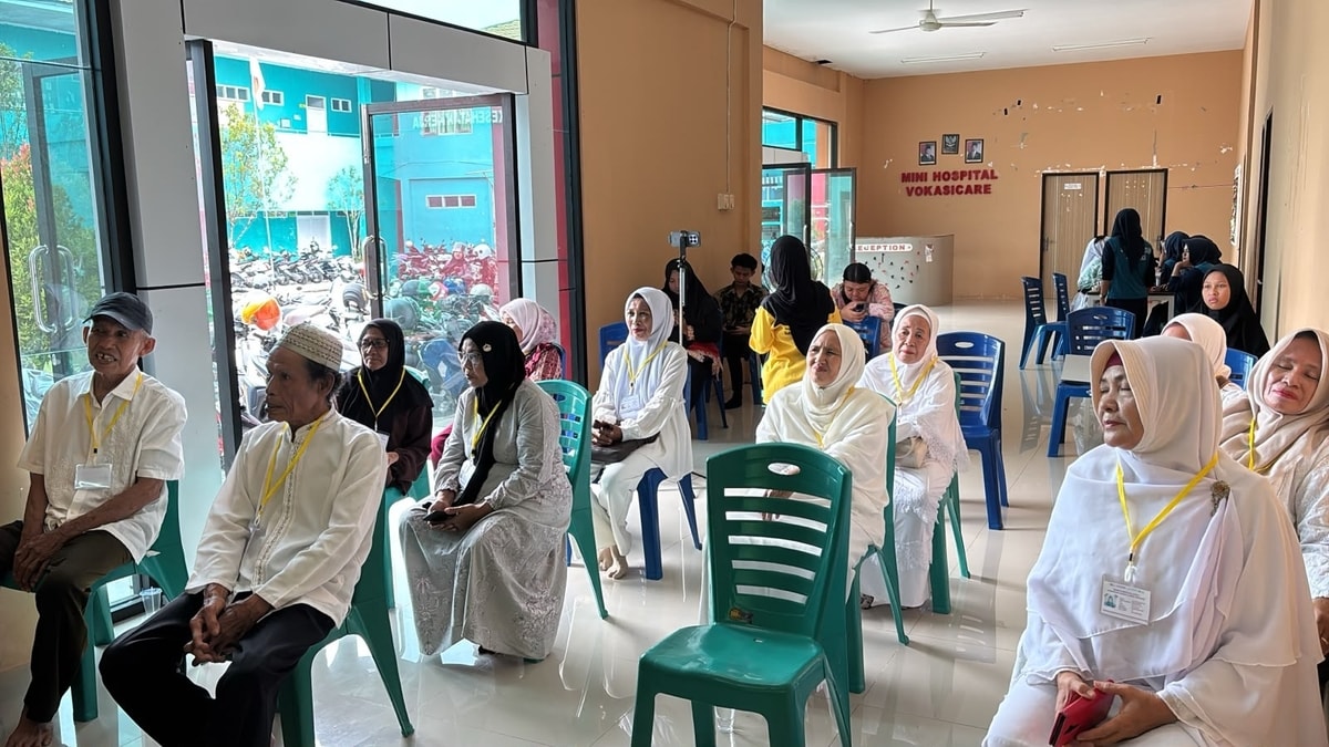 Sampai di SMK Kesehatan Kaltara