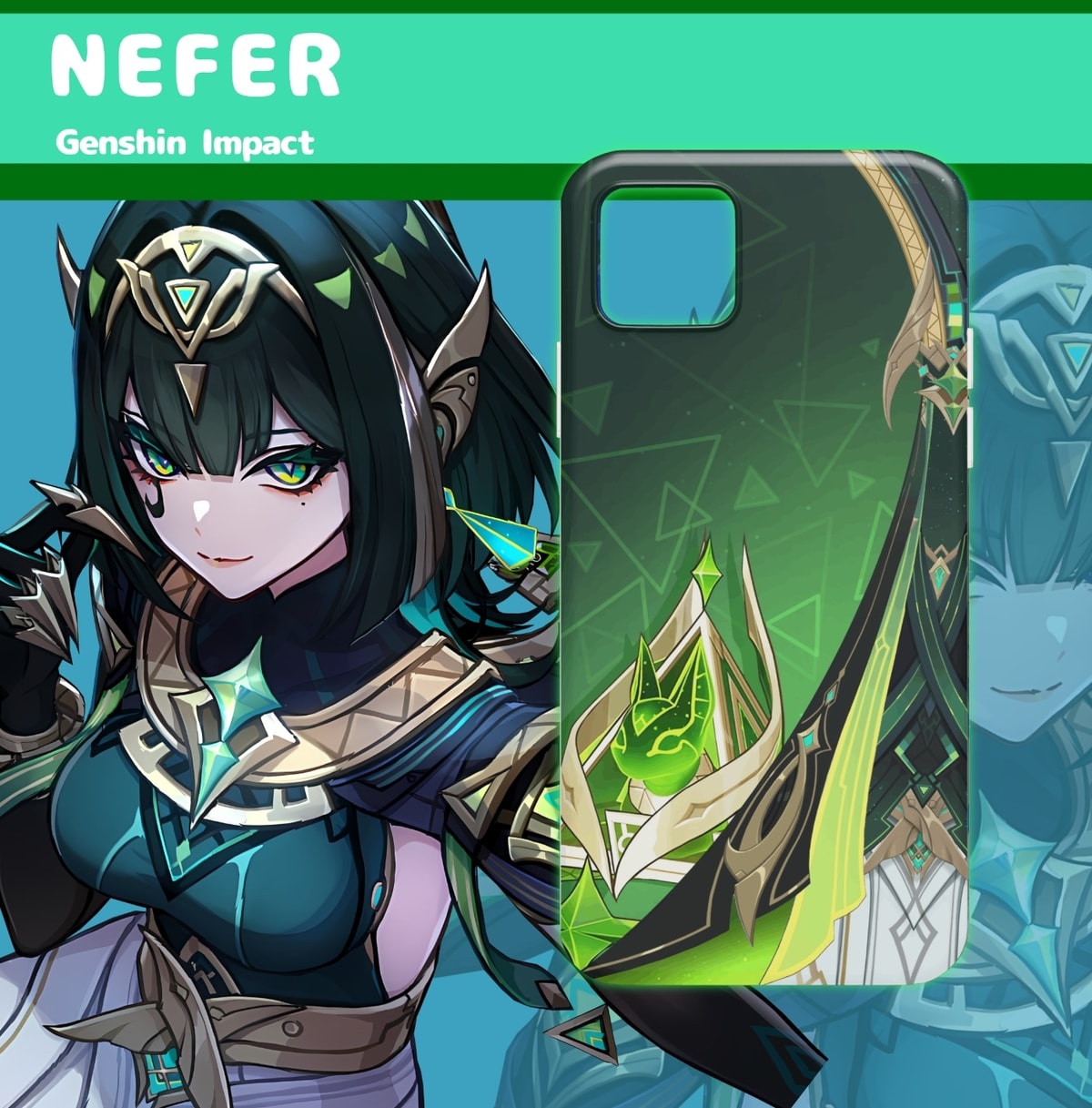 Nefer Genshin Impact Phone Case Fan Made