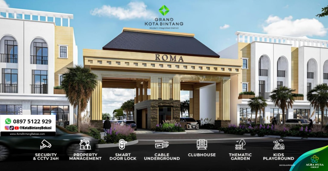 Cluster Roma Perumahan Grand Kota Bintang
