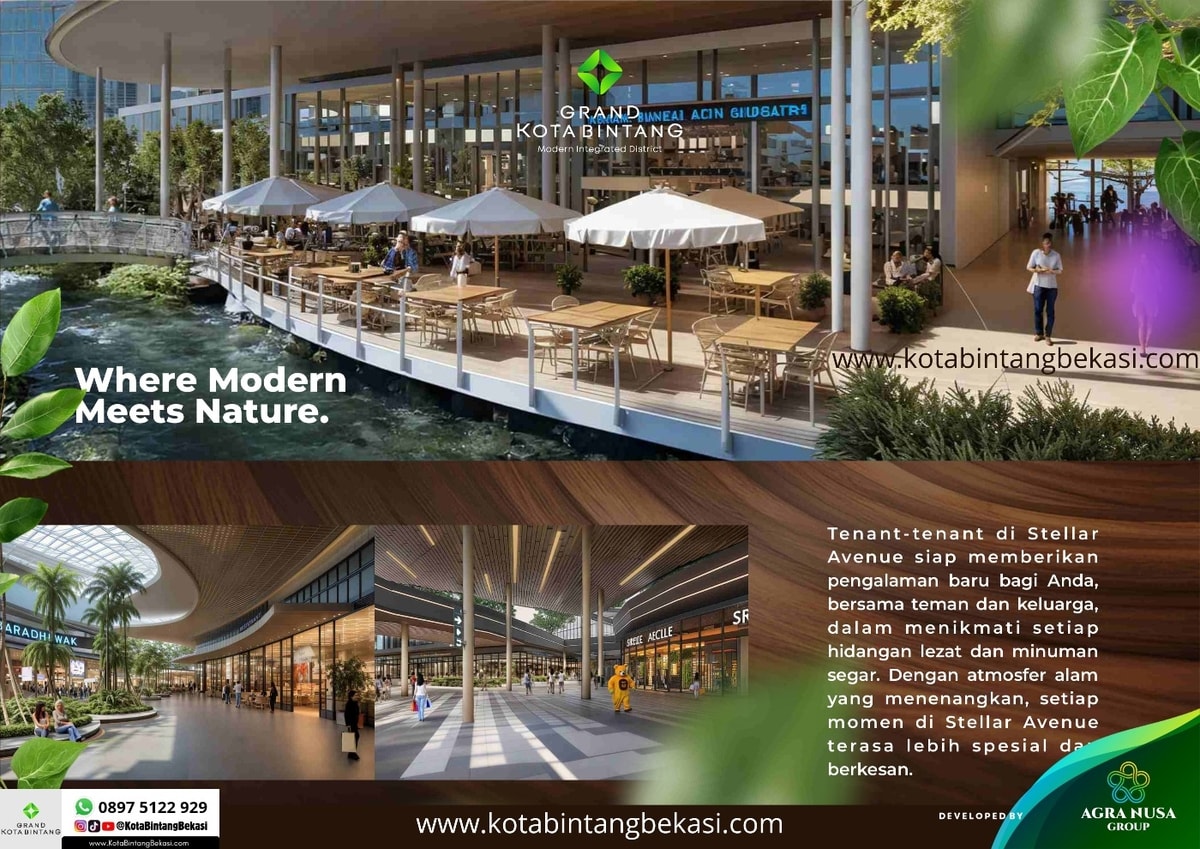 Fasilitas Stellar Avenue menambah kelengkapan di Grand Kota Bintang Bekasi