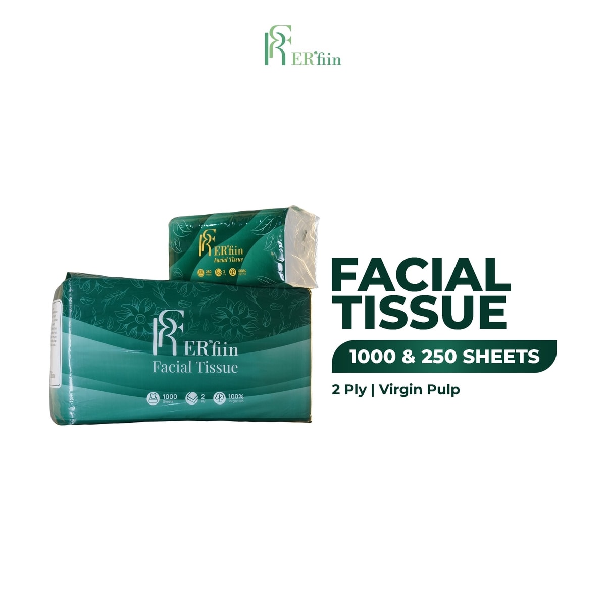 Facial Tissue 250 & 1000 Sheets