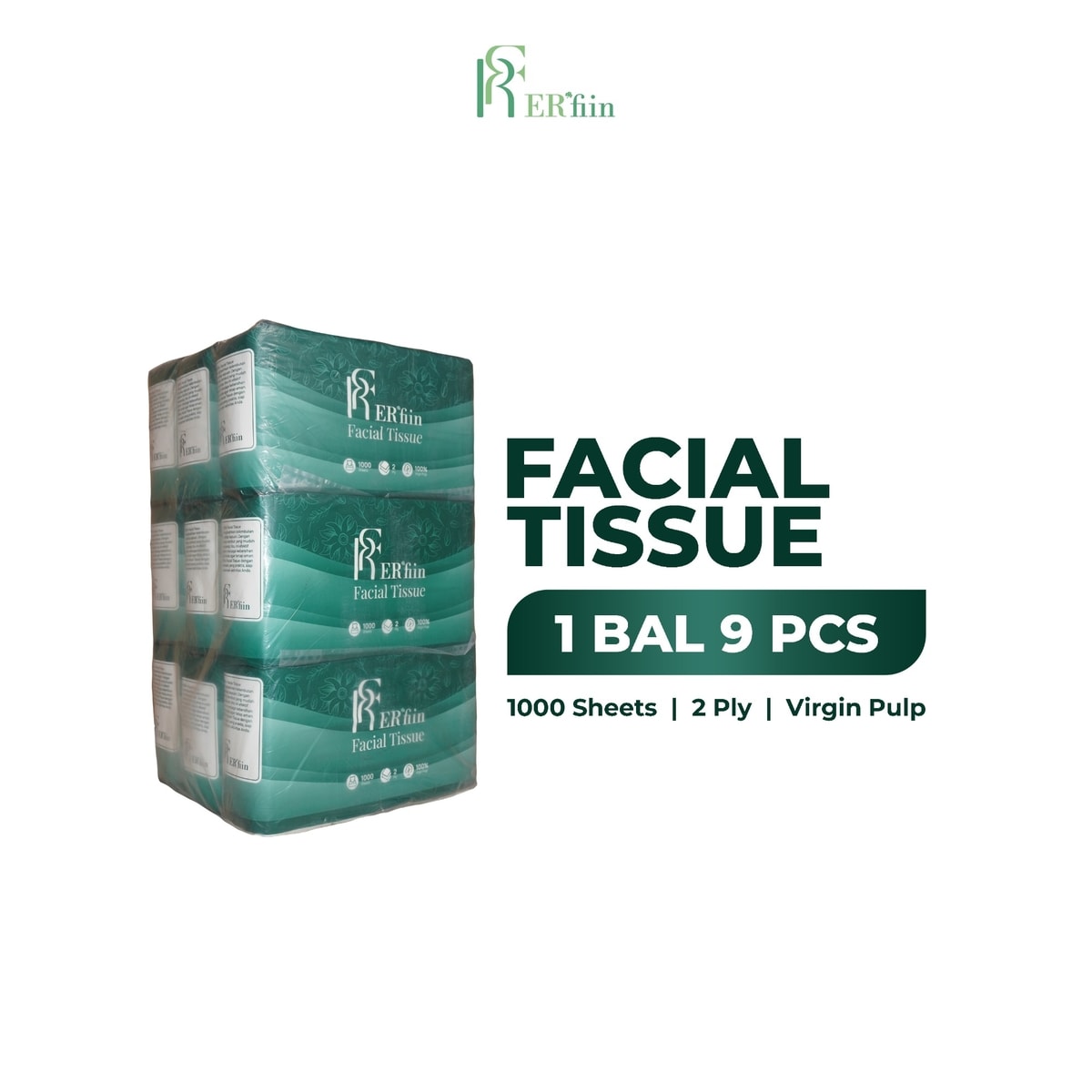 Facial Tissue 1000 Sheets 1 bal