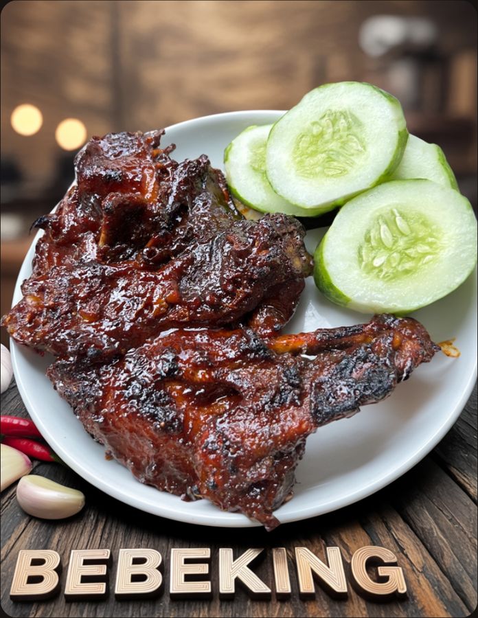 Bebek bakar berglasir bumbu pekat
