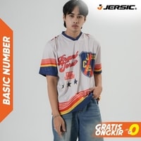 JERSIC - Jersey Basic Khaki Number Series 28 Oversize Streetwear Dry Fit Unisex