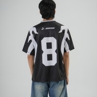 JERSIC - Jersey Basic Hitam Number Series 8 Oversize Streetwear Dry Fit Unisex