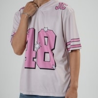 JERSIC - Jersey Basic Pink Number Series 48 Oversize Streetwear Dry Fit Unisex