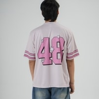 JERSIC - Jersey Basic Pink Number Series 48 Oversize Streetwear Dry Fit Unisex
