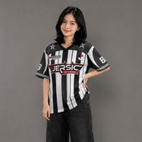 JERSIC - Jersey Series Race Hitam Putih Checkered Shift  66 Oversize Streetwear Dry Fit Unisex