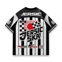 JERSIC - Jersey Series Race Hitam Putih Checkered Shift  66 Oversize Streetwear Dry Fit Unisex