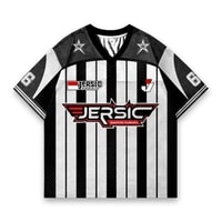 JERSIC - Jersey Series Race Hitam Putih Checkered Shift  66 Oversize Streetwear Dry Fit Unisex