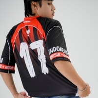 JERSIC - Jersey Indonesia Hitam Indonesia Merdeka 17 Oversize Streetwear Dry Fit Unisex