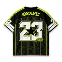 JERSIC - Jersey Series Baseball Hitam Brave B 23 Oversize Streetwear Dry Fit Unisex