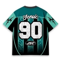 JERSIC - Jersey Series Race Tosca Aqua Strike 90 Oversize Streetwear Dry Fit Unisex