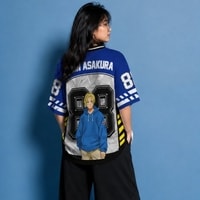 JERSIC - Jersey Anime Biru Sakamoto Days Shin Asakura 88 Oversize Streetwear Dry Fit Unisex