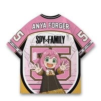 JERSIC - Jersey Anime Pink SPY x Family Anya Forger 55 Oversize Streetwear Dry Fit Unisex