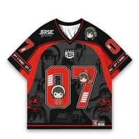 JERSIC - Jersey Anime Hitam Merah SPY x Family Yor Forger 07 Oversize Streetwear Dry Fit Unisex