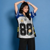JERSIC - Jersey Anime Biru Sakamoto Days Shin Asakura 88 Oversize Streetwear Dry Fit Unisex