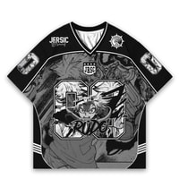 JERSIC - Jersey Anime Hitam Gachiakuta Rudo 00 Oversize Streetwear Dry Fit Unisex