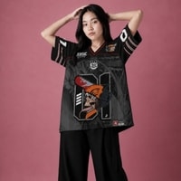 JERSIC - Jersey Anime HItam Chainsaw Man Denji 01 Oversize Streetwear Dry Fit Unisex