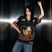 JERSIC - Jersey Anime Hitam Naruto Shippuden Obito Uciha 88 Oversize Streetwear Dry Fit Unisex