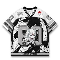 JERSIC - Jersey Anime Putih Naruto Shippuden Madara Uciha 60 Oversize Streetwear Dry Fit Unisex