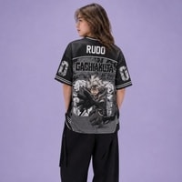 JERSIC - Jersey Anime Hitam Gachiakuta Rudo 00 Oversize Streetwear Dry Fit Unisex
