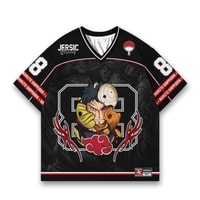 JERSIC - Jersey Anime Hitam Naruto Shippuden Obito Uciha 88 Oversize Streetwear Dry Fit Unisex