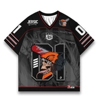 JERSIC - Jersey Anime HItam Chainsaw Man Denji 01 Oversize Streetwear Dry Fit Unisex