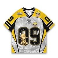 JERSIC - Jersey Anime Kuning Naruto Shippuden Naruto Uzumaki 09 Oversize Streetwear Dry Fit Unisex