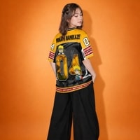 JERSIC - Jersey Anime Kuning Naruto Shippuden Minato Namikaze 04 Oversize Streetwear Dry Fit Unisex