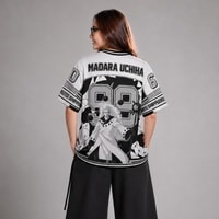 JERSIC - Jersey Anime Putih Naruto Shippuden Madara Uciha 60 Oversize Streetwear Dry Fit Unisex