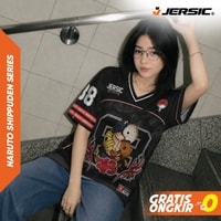 JERSIC - Jersey Anime Hitam Naruto Shippuden Obito Uciha 88 Oversize Streetwear Dry Fit Unisex