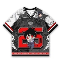 JERSIC - Jersey Anime Abu Naruto Shippuden Sasuke Uciha 25 Oversize Streetwear Dry Fit Unisex