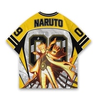 JERSIC - Jersey Anime Kuning Naruto Shippuden Naruto Uzumaki 09 Oversize Streetwear Dry Fit Unisex