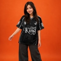 JERSIC - Jersey Gothic Hitam Dark King 43 Oversize Streetwear Dry Fit Unisex