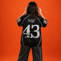 JERSIC - Jersey Gothic Hitam Dark King 43 Oversize Streetwear Dry Fit Unisex