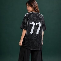 JERSIC - Jersey Ghotic Hitam Dark Angel 77 Oversize Streetwear Dry Fit Unisex