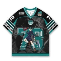 JERSIC - Jersey Anime Hijau Tosca Jujutsu Kaisen Maki Zenin 73 Oversize Streetwear Dry Fit Unisex