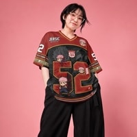 JERSIC - Jersey Anime Merah Jujutsu Kaisen Yuji Itadori 52 Oversize Streetwear Dry Fit Unisex