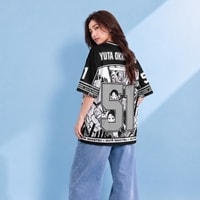 JERSIC - Jersey Anime Putih Jujutsu Kaisen Yuta Okotsu 51 Oversize Streetwear Dry Fit Unisex