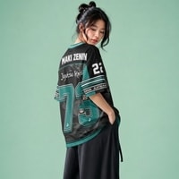 JERSIC - Jersey Anime Hijau Tosca Jujutsu Kaisen Maki Zenin 73 Oversize Streetwear Dry Fit Unisex