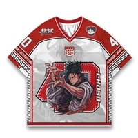 JERSIC - Jersey Anime Merah Demon Slayer Choso 40 Oversize Streetwear Dry Fit Unisex