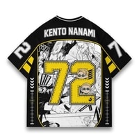 JERSIC - Jersey Anime Kuning Jujutsu Kaisen Kento Nanami 72 Oversize Streetwear Dry Fit Unisex